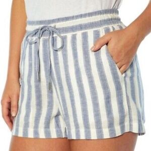 NWT GAP Women's Lightweight Linen Blend Pull On Shorts English Manor Sz L
